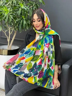 شال طرح آبرنگی