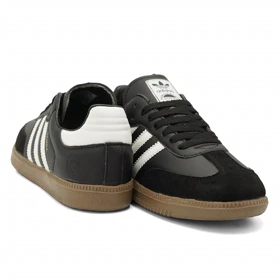 کفش کتانی زنانه مدل samba - 0048_black_White