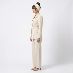 کت تک زنانه کمر بندی سانشاین رجحانی rojhani2026