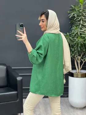 مانتو جلو بسته پیچک
