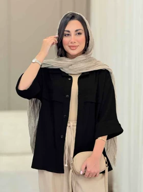 مانتو آستین پاکتی جلو ژیله
