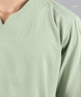 تیشرت کوبایی ساده مردانه 5245