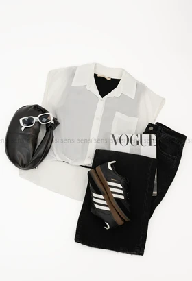 شومیز کراپ حریرکد1005311