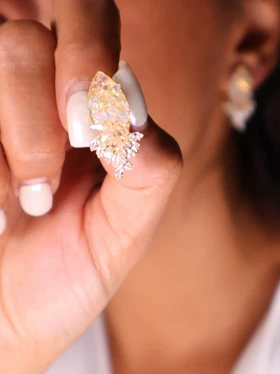 گوشواره زنانه جواهری کد E1112