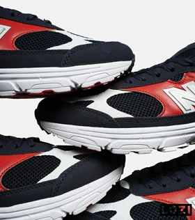 کفش کتانی بزرگ پا سرمه ای قرمز NEW BALANCE 993