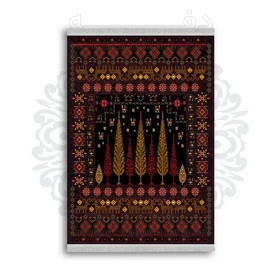 *جدید* فرشینه از جنس پارچه شانل مخمل ترک طرح فانتزی برند دفه کد 836