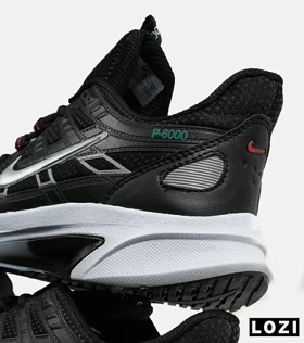 کفش کتانی مردانه و زنانه مشکی نقره ای نایک NIKE P-6000