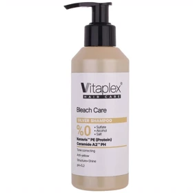 شامپو ضد زردی ویتاپلکس مدل Bleach Care 01 فاقد سولفات مناسب موی دکلره 200ml