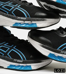 کفش کتانی مردانه مشکی آبی ASICS GORETEX