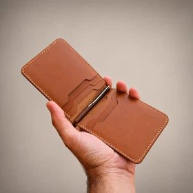 کیف پول جیبی چرم مدل نوژین
