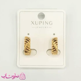 گوشواره حلقه‌ای زنانه ژوپینگ طرحدار