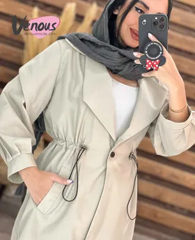 مانتو داکرون آستین حلزونی