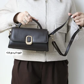 کیف زنانه مجلسی مدل مریان (قهوه ای سوخته)