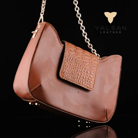 ست کیف و کفش زنانه چرم یلسان مدل راشا کد 914-SERENA-GAN