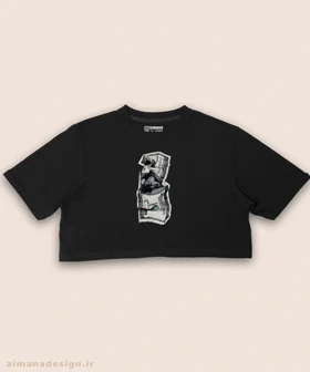 کراپ زنانه طرح اسکناس دلار کد 959