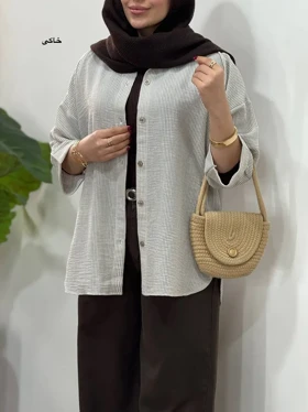 تونیک مانتویی لینن آیسو برفین