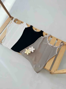 تاپ بندی میله ای گیپوری توری زنانه