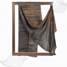 شال طرح هندسی زنانه - 39251737