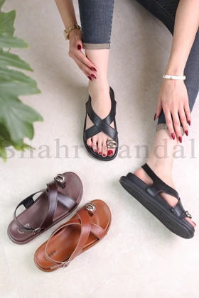کفش صندل رکابدار زنانه شاینا