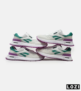 کفش کتانی سفید سبز بنفش REEBOK Unphased Pro