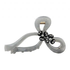 کلیپس زنانه مدل پاپیونی نگین‌دار