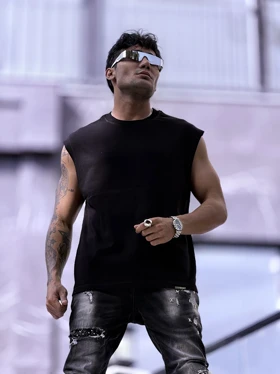 رکابی ورزشی وست بیسیک مشکی