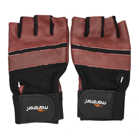 دستکش بدنسازی ماراتن مدل 402L840 زرشکی
