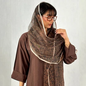 شال زنانه توری پلنگی