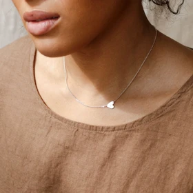 گردنبند نقره حکاکی "کالکشن حرف عشق" کد 051204