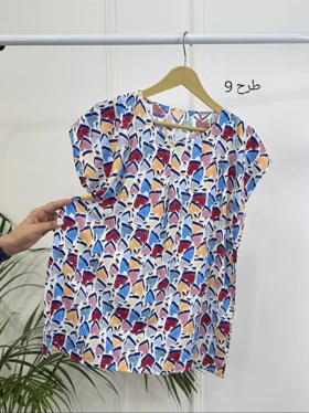 بلوز نخی آستین سرخود