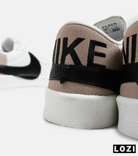 کفش نایک مردانه و زنانه سفید مشکی Nike Blazer Low 77 Jumbo