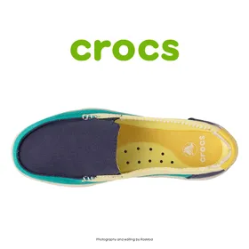 لوفر زنانه کراکس - Crocs Walu Loafer Nautical Navy/Tropical Teal