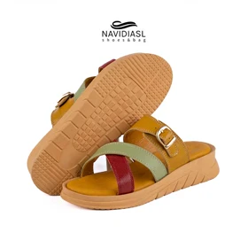 صندل زنانه چرم طبی کد 1004004
