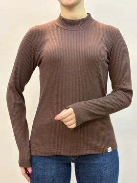 بلوز کبریتی قهوه ای 493