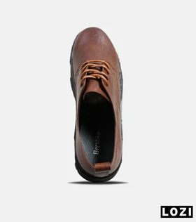 کفش کتانی مردانه قهوه ای BERSHKA