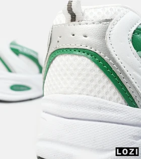 کفش کتانی مردانه و زنانه سفید سبز NEW BALANCE 530
