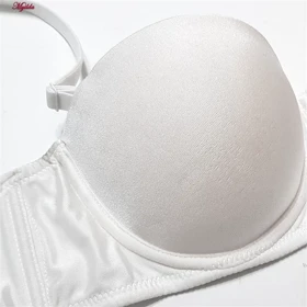 سوتین زنانه پدلی فنردار مدل بند متحرک سفید کد 5127-P162