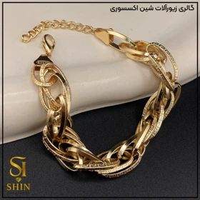 دستبند زنانه استیل دوپیو کد dzd15