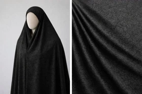پارچه چادر مشکی طرح دار برند رولنس اصل کره ای کد 113