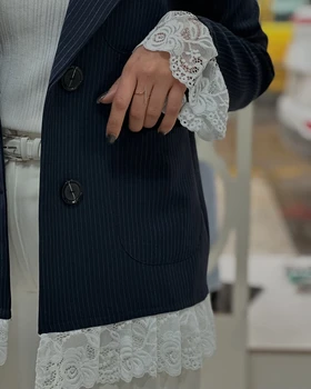 مانتو آستین گیپور