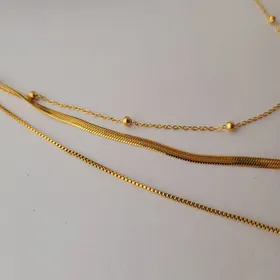 گردنبند ماری سه لاین پلاک صلیب