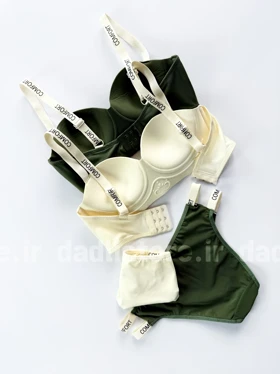 ست شورت و سوتین اسفنجی بند نوشته Comfort