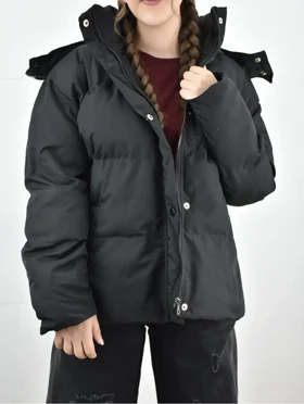 کاپشن رگولار دخترانه (مشکی)