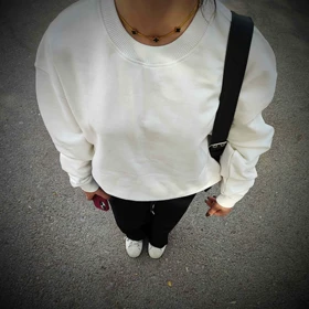 ست دورس کاپلی سه‌نخ پنبه خارخورده | مدل BASIC آبی و سفید برای زوج‌ها 💙🤍