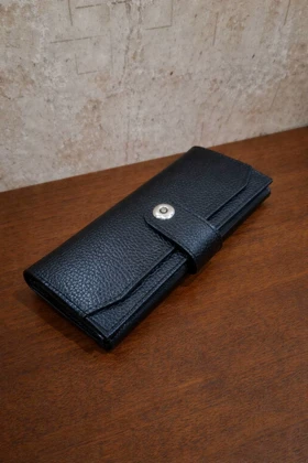 کیف پول دستی چرم طبیعی گاوی