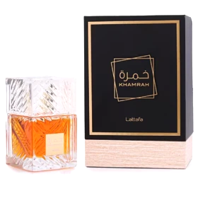 ادوپرفیوم زنانه و مردانه گرم و شیرین خمره لطافه Lattafa Khamrah