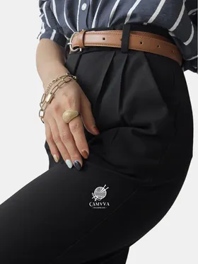 شلوار مشکی پارچه ای