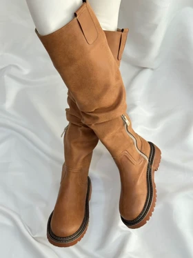 بوت بلند پارمیس 4272 (عسلی)