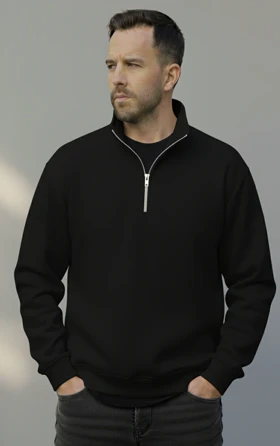 دورس نیم زیپ پارچه 3 نخ پفکی داخل کرکی