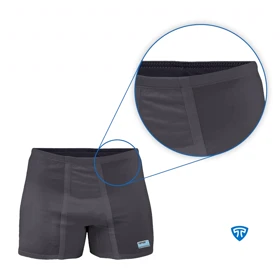 شورت پادار پنبه کش لیفه ای (پک 2 عددی) زغالی